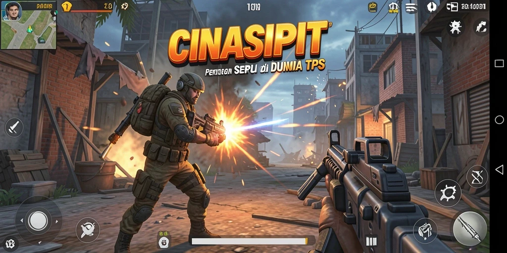 Gameplay mendebarkan CINASIPIT dengan aksi TPS yang seru.