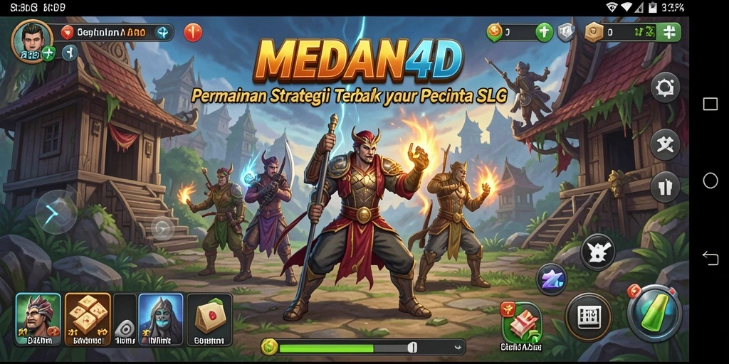 Tampilan permainan SLG yang menarik dan penuh strategi.