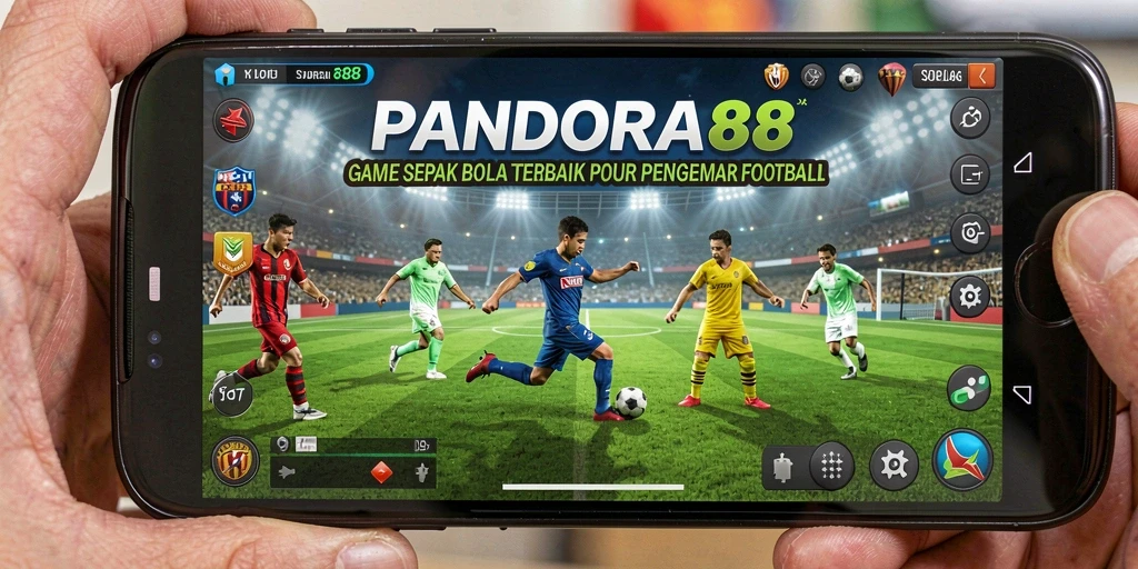 Tangkapan layar gameplay PANDORA88 yang penuh aksi sepak bola.