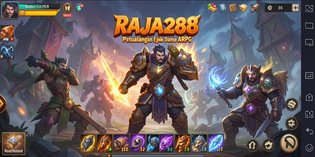Tampilan memukau gameplay ARPG RAJA288 dengan aksi seru.