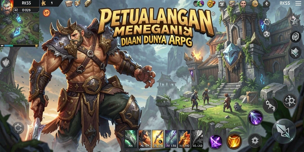 Gameplay mendebarkan dalam dunia ARPG yang luas.