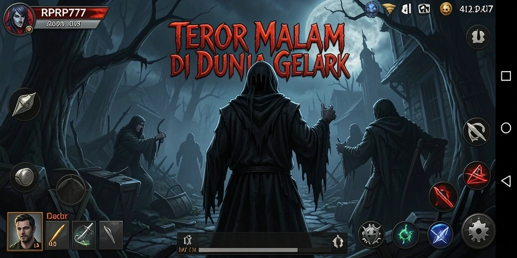 Screenshot dari gameplay menegangkan di RPRP777.