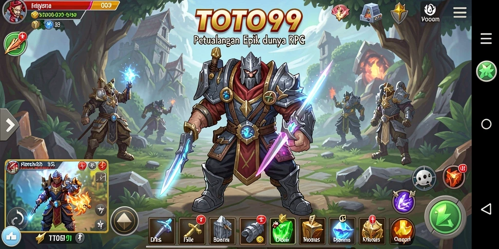 Gameplay TOTO99 dengan aksi petualangan RPG yang mendebarkan.